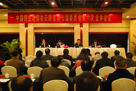 民建云南省委七届六次全会在昆举行